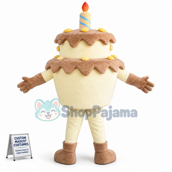 Double Birthday Cake Mascot Costume