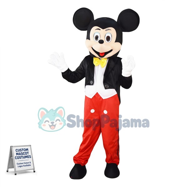 Tuxedo Mickey Mouse Mascot Costume