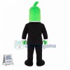 Green Eggplant With Sunglasses Mascot Costume