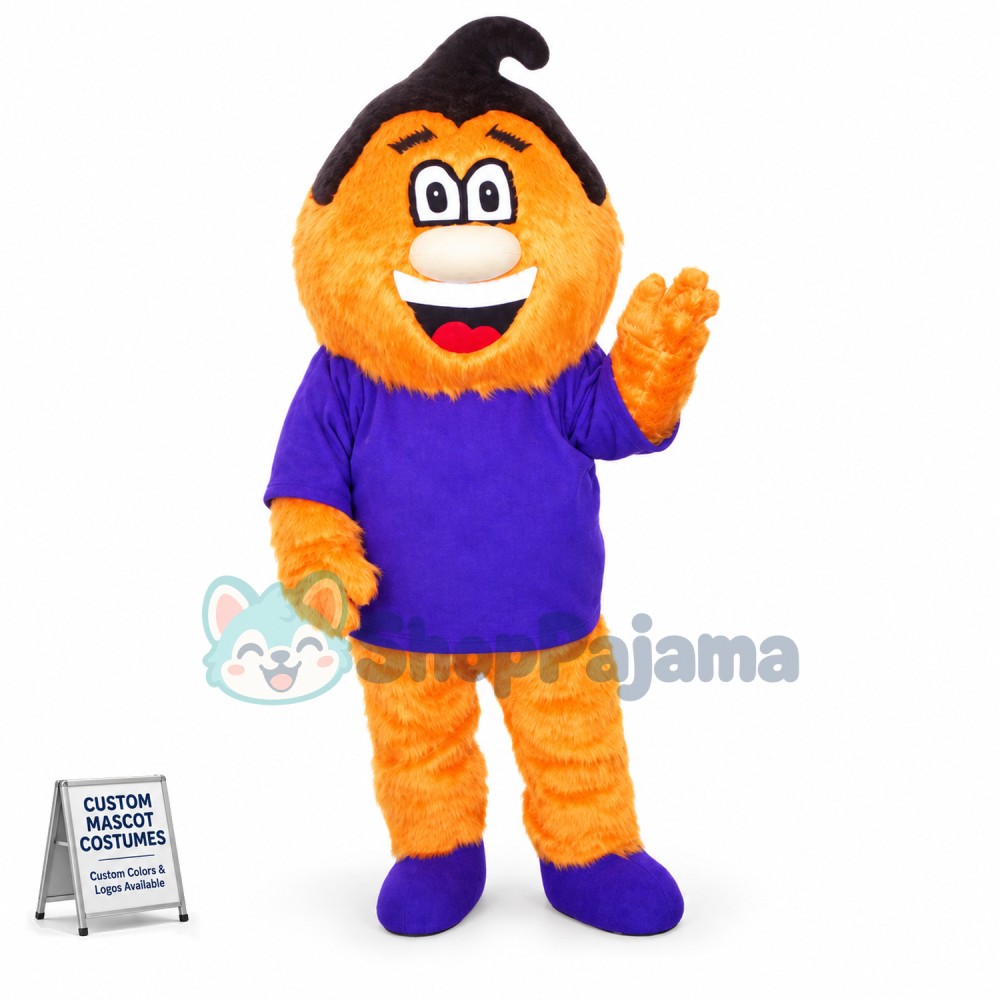 Adult Smiling Doll Mascot Costume