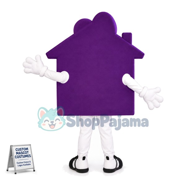 Obvious Purple Signage Mascot Costume