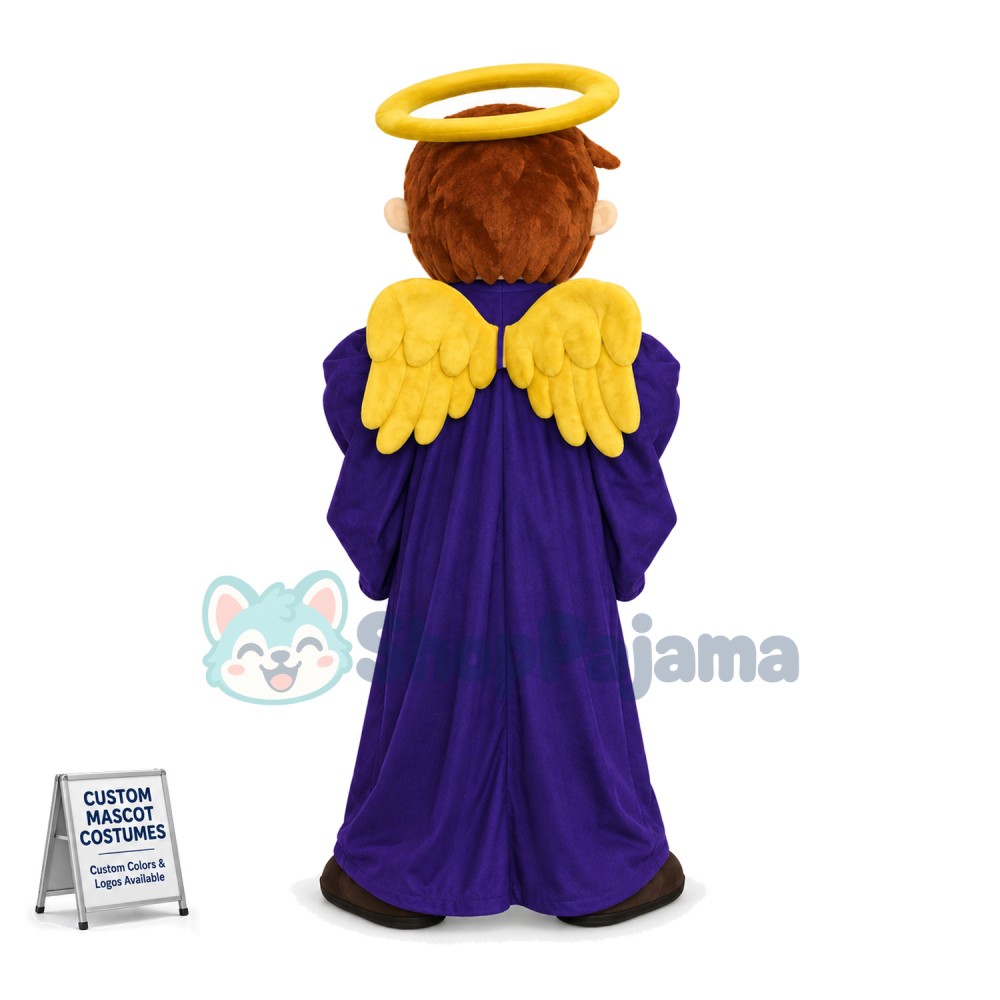 Holy Western Angel Mascot Costume