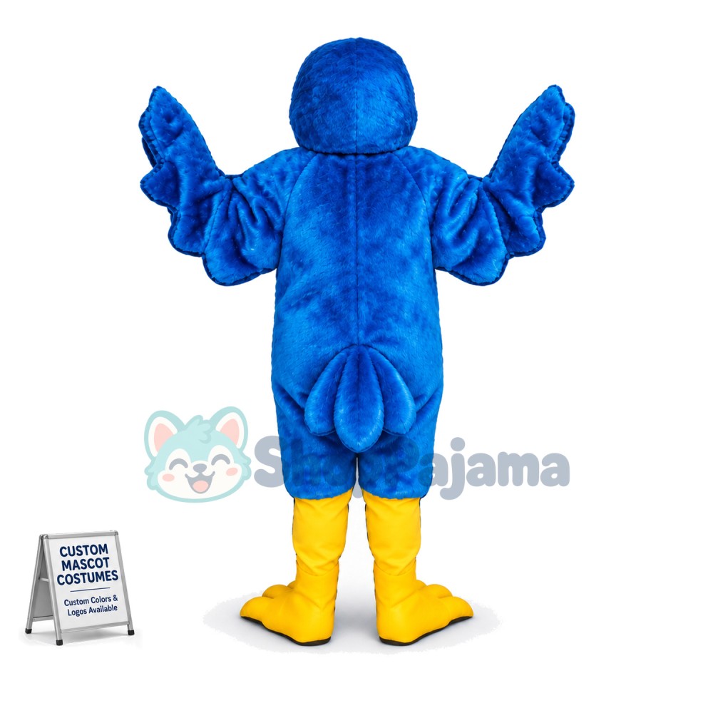 Blue & Brown Bird Adult Size Mascot Costume