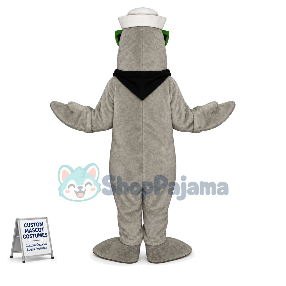Crew Dolphin With Sunglasses Mascot Costume