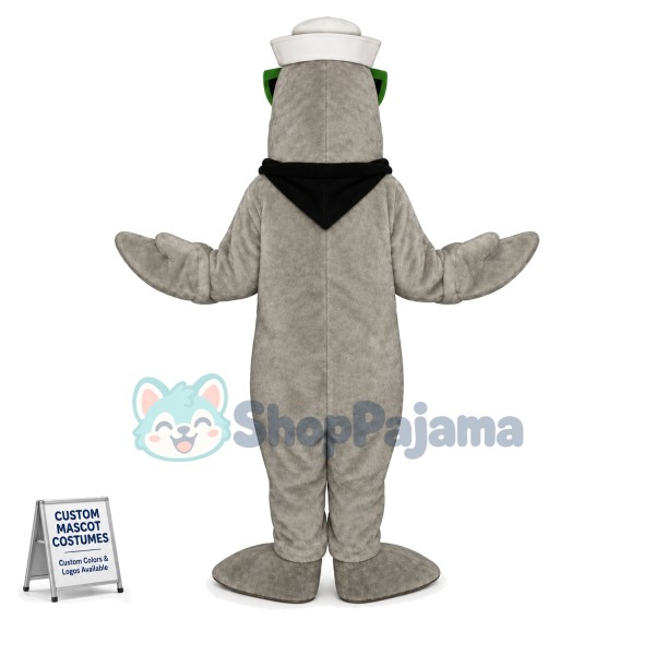 Crew Dolphin With Sunglasses Mascot Costume