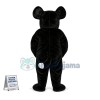 Black & White Dog Sticking Out Tongue Mascot Costume
