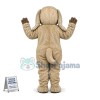 Well-behaved Furry Gray Dog Mascot Costume