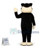 Worried Black & White Dog Mascot Costume