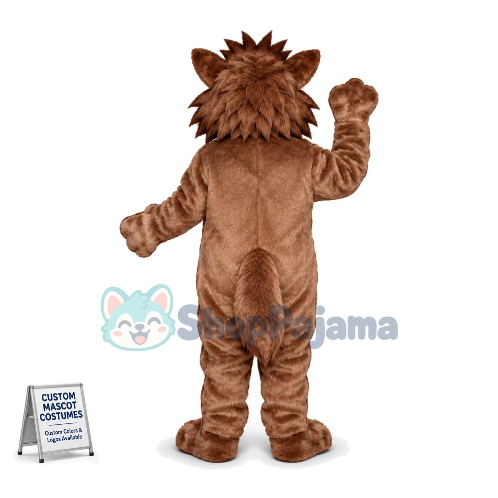 Wire-haired Brown Hedgehog Mascot Costume