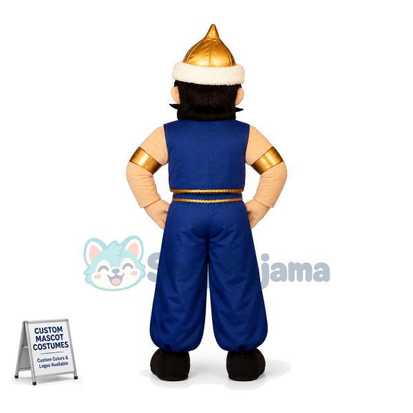 Bold Mongolian Warrior Mascot Costume
