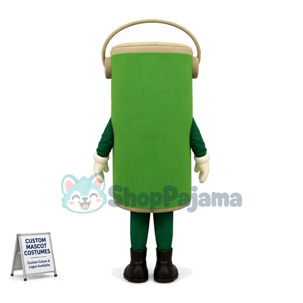 Green Energy-saving Battery Mascot Costume