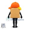 Square Model With Orange Cap Mascot Costume