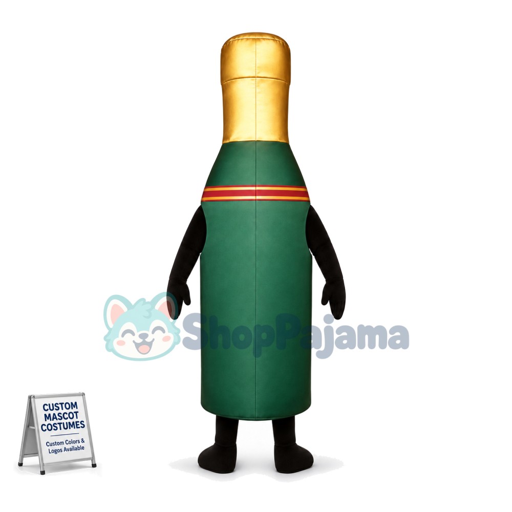 Exquisite Champagne Bottle Mascot Costume