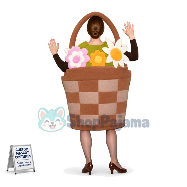 Bamboo Flower Basket Mascot Costume