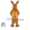 Adult Brown Plush Rabbit Mascot Costume