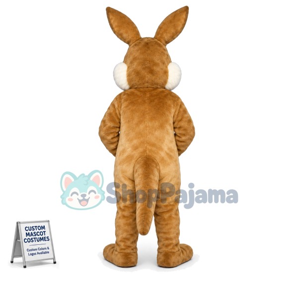 Adult Brown Plush Rabbit Mascot Costume