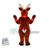 Christmas Elk With Bell Collar Mascot Costume