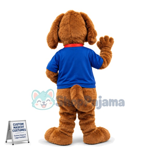 Team Member Brown Dog Mascot Costume