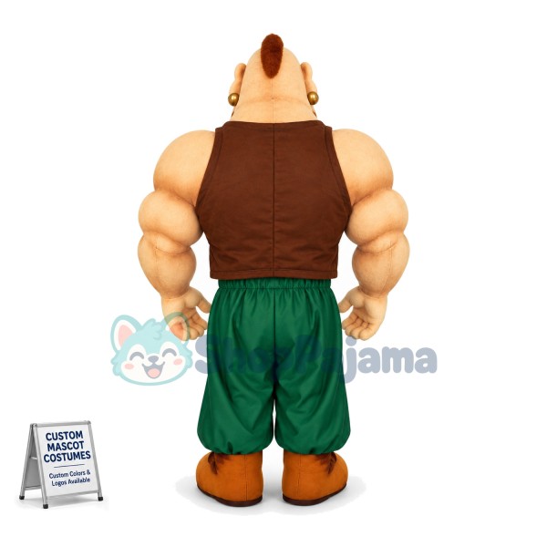 Aladdin Muscle Man Mascot Costume