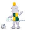 Big Head Soldier In Armor Mascot Costume