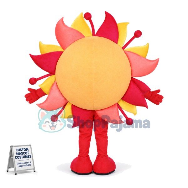 Bright Sunflower Cartoon Mascot Costume