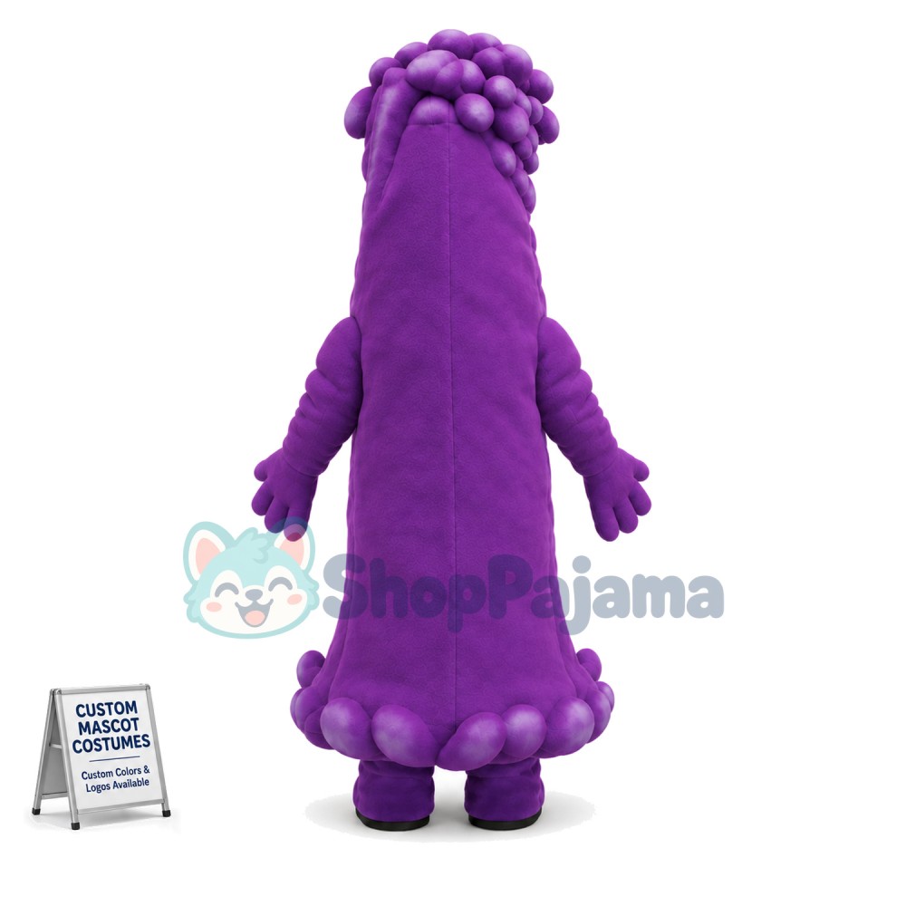 Purple Wave Doll With Sunglasses Mascot Costume