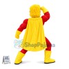 Excited Muscle Hero Mascot Costume