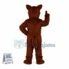 Alert Brown Hound Mascot Costume