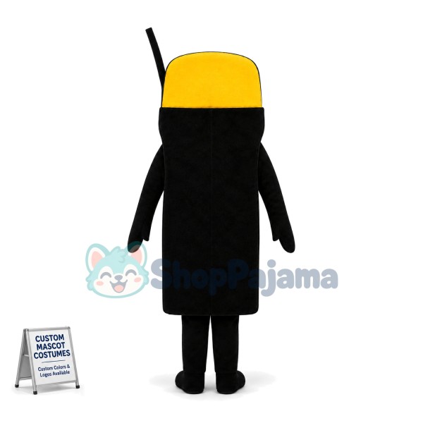 Cartoon Wired Phone With Cap Mascot Costume