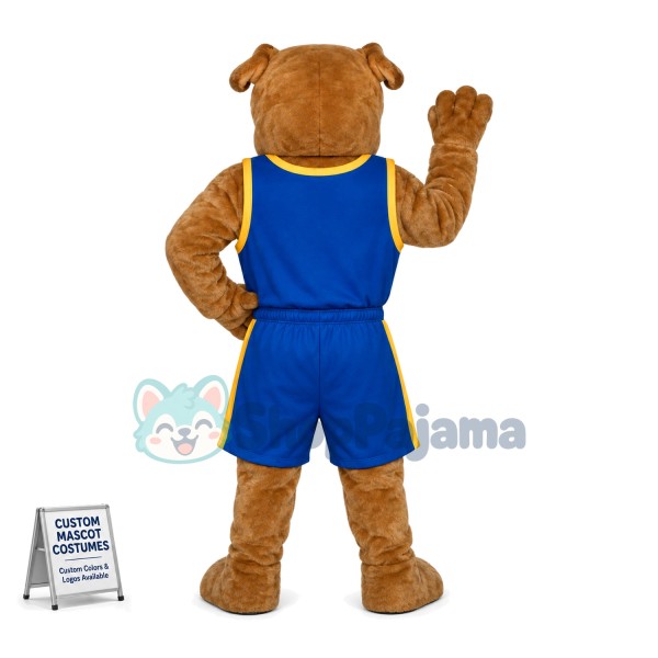 Active Sportsman Bulldog Mascot Costume