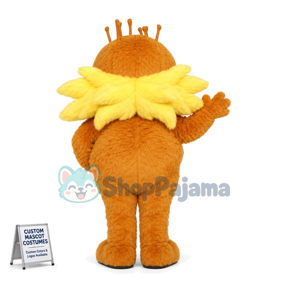 Plush Yellow Gopher Mascot Costume