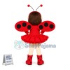 Beautiful Little Girl Wearing Butterfly Wings Mascot Costume