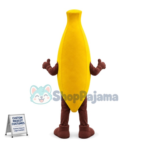 Banana With Dark Spots Mascot Costume
