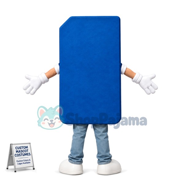 Blue Cartoon Hard Disk Mascot Costume