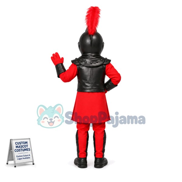 Disciplined Masked Soldier Mascot Costume