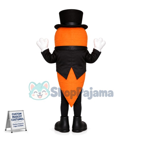 Carrot In The Tuxedo Mascot Costume