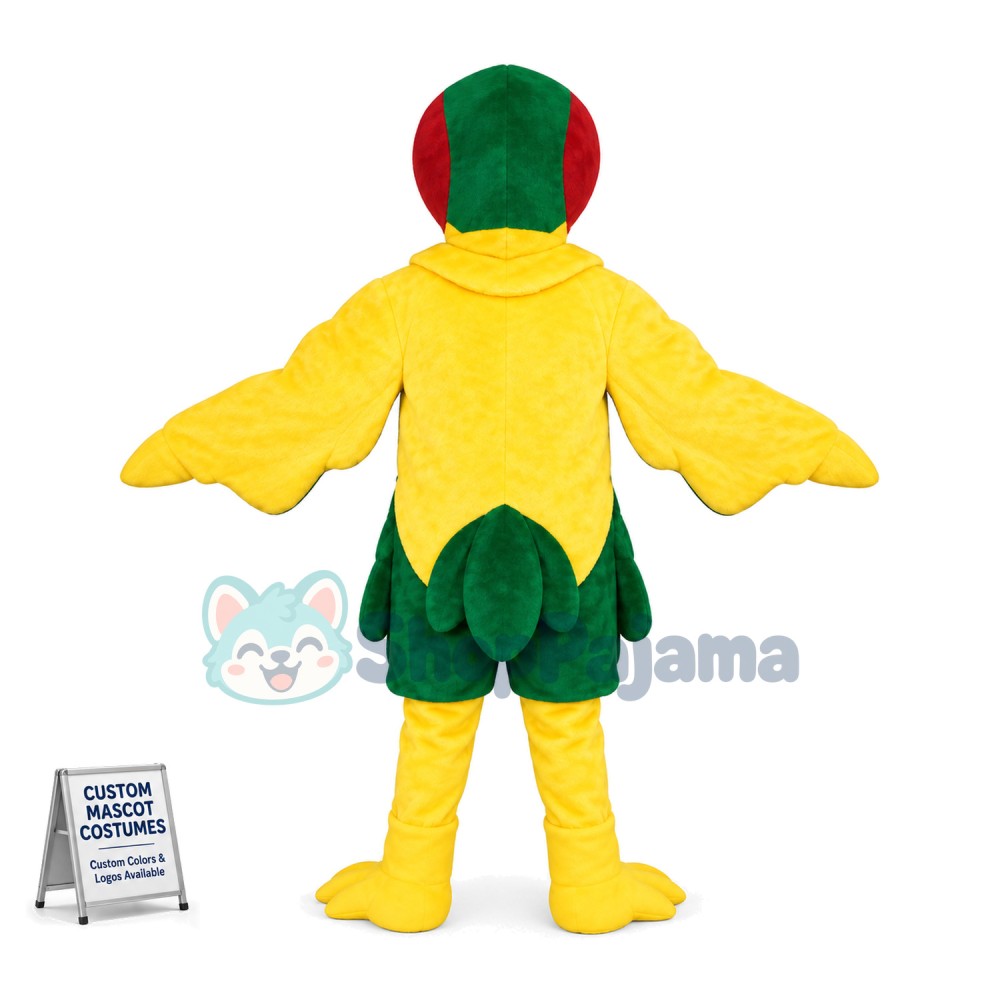 Bright Colored Chicken Mascot Costume