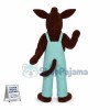 Stupid Donkey In Overalls Mascot Costume
