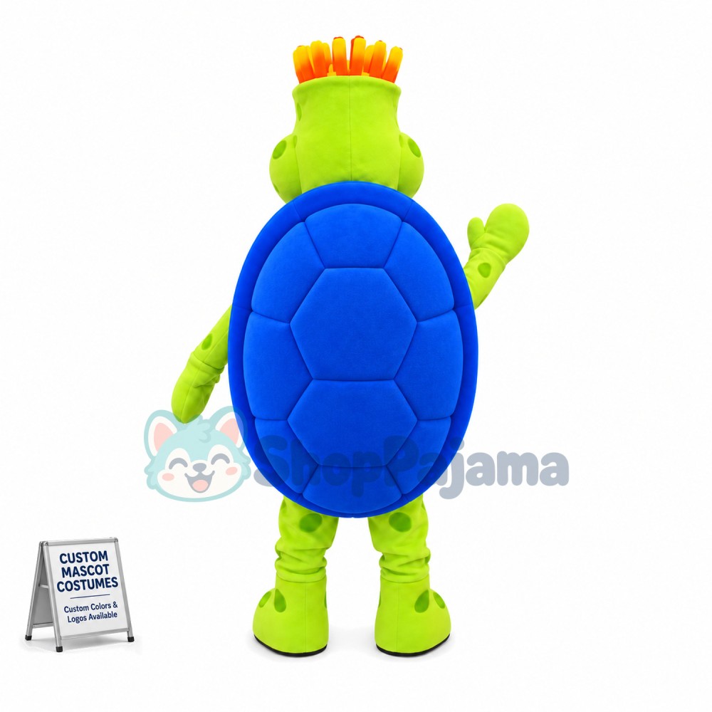 Big Nosed Turtle With Blue Shell Mascot Costume
