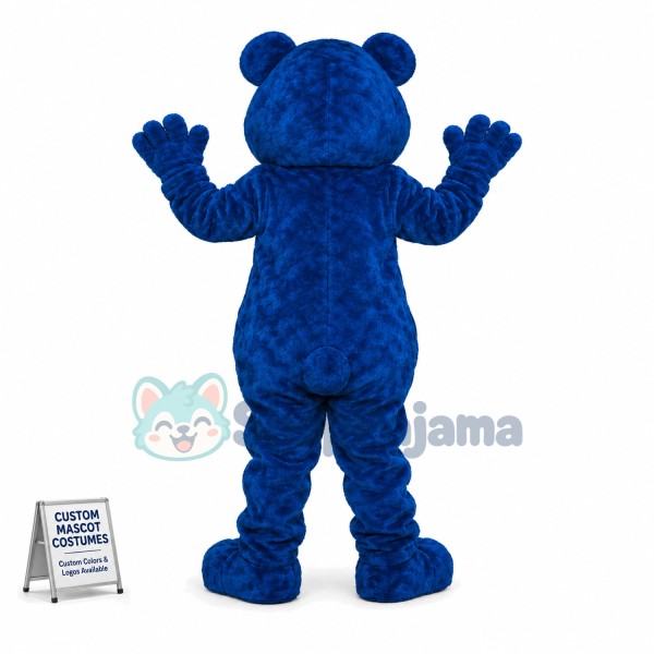 Sweet Blue Berry Bear Mascot Costume
