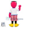 Big Eyes Pink Parrot of Club Mascot Costume