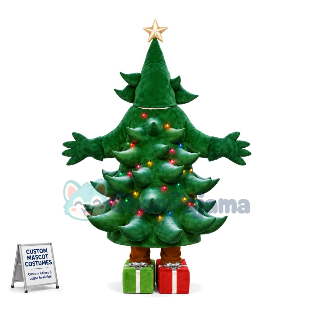 Christmas Tree With Gift Boxes Mascot Costume