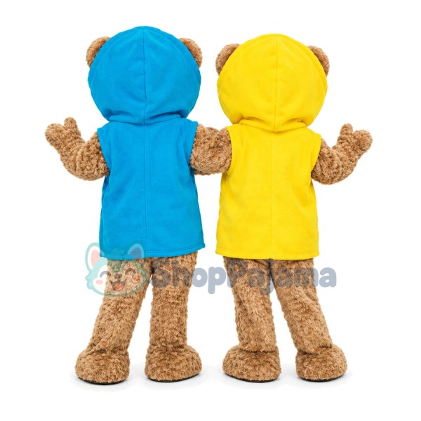 Brother Bear In Hoodie Mascot Costume