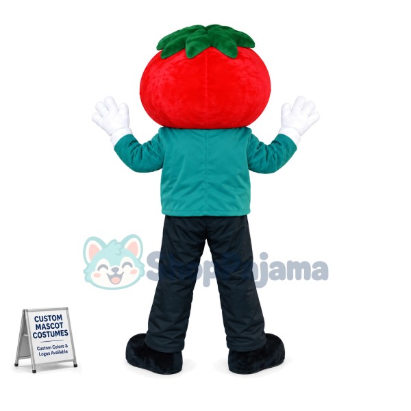 The Doll With Tomato Head Mascot Costume