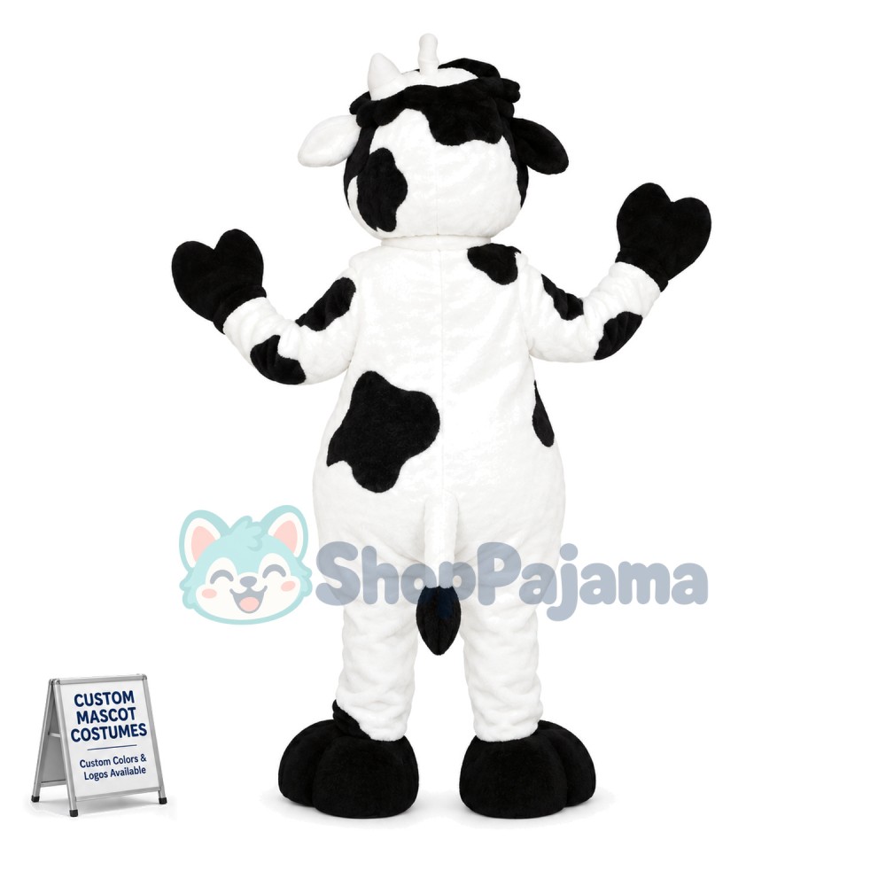 Adult Cow With Sunglasses Mascot Costume
