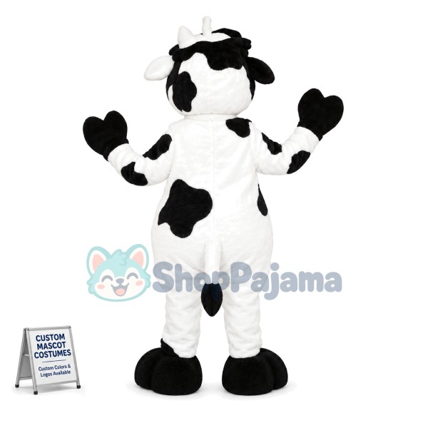 Adult Cow With Sunglasses Mascot Costume