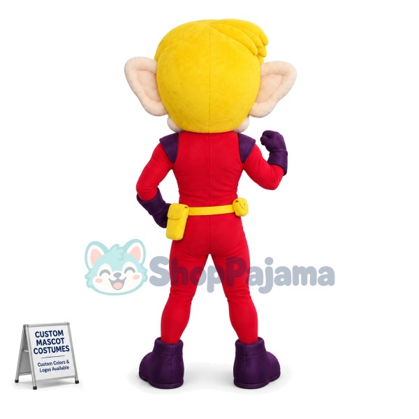 Big Eared Monster Superman Mascot Costume