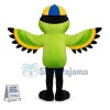 Kingfisher Wearing Cap Mascot Costume