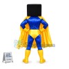 Box Superman With Yellow Underwear Mascot Costume