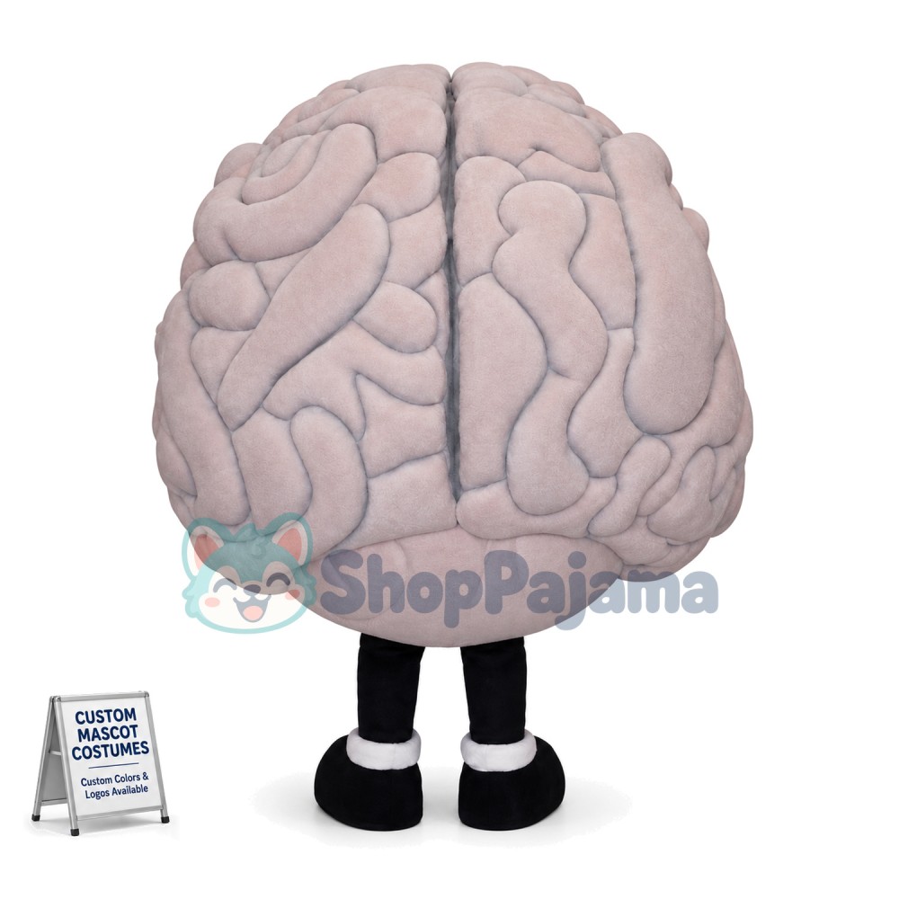 Brain Model Adult Cartoon Mascot Costume